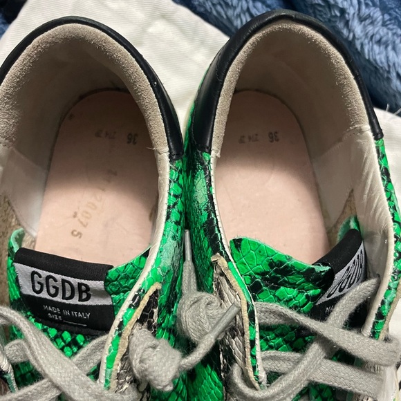 Green Snakeskin Sneakers 36 - Picture 4 of 10